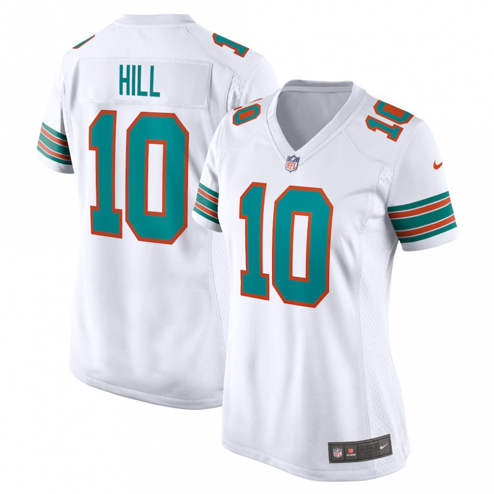 Tyreek Hill Miami Dolphins Nike Women's Game Jersey - White-GridironStore